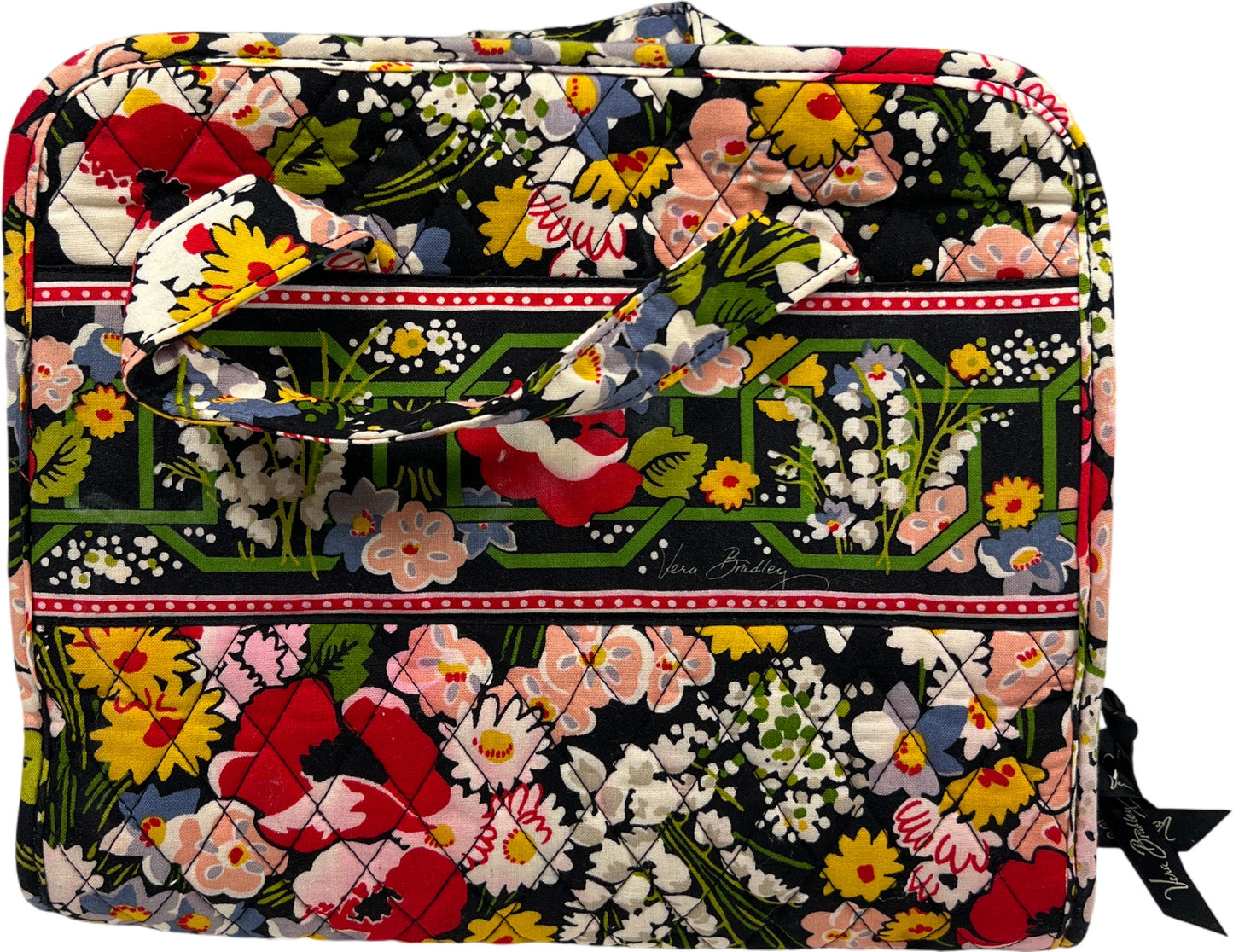 Vera Bradley Multi-Color Poppy Fields Cosmetic Traveler Door Organizer Bag