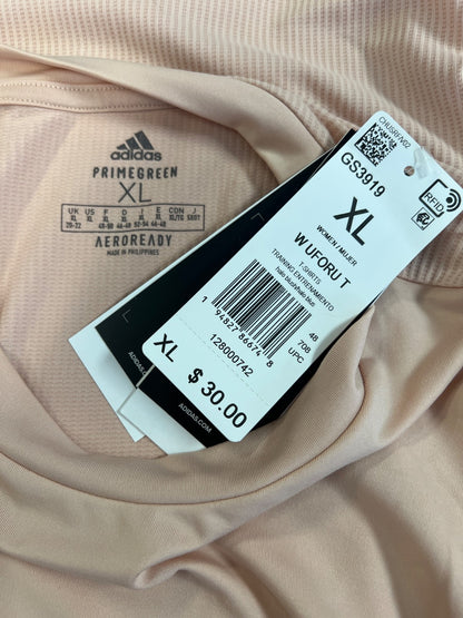 Adidas Women’s Pink Blush Short Sleeve U for U Training Athletic T-Shirt - XL