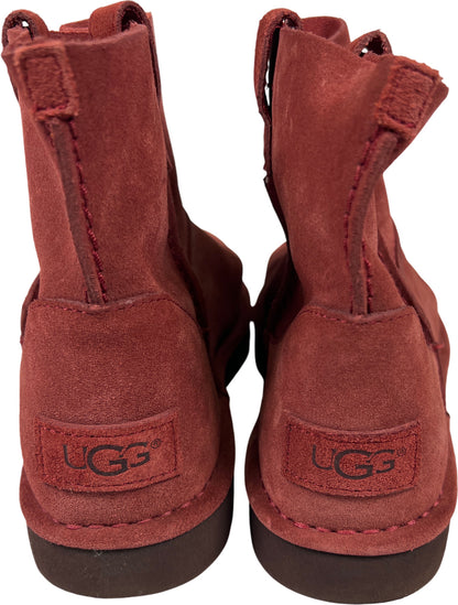 UGG Women’s Red Suede Unlined Mini Boots - 8