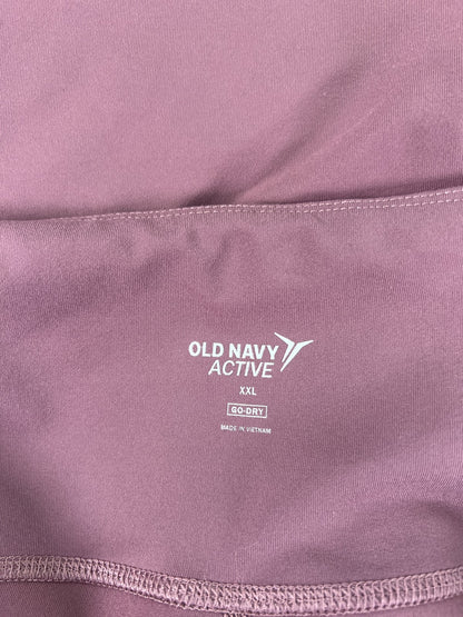 Old Navy Active Women’s Purple High Rise 7/8 Ankle Athletic Leggings - XXL