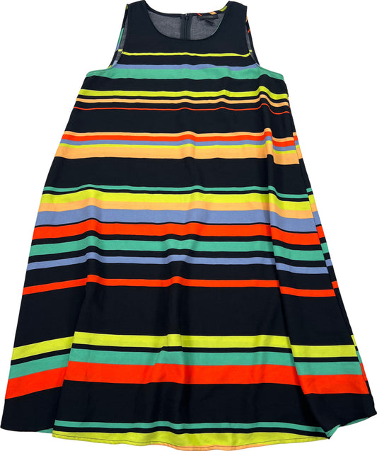 Halogen Women’s Black Striped Sleeveless Shift Dress - XS