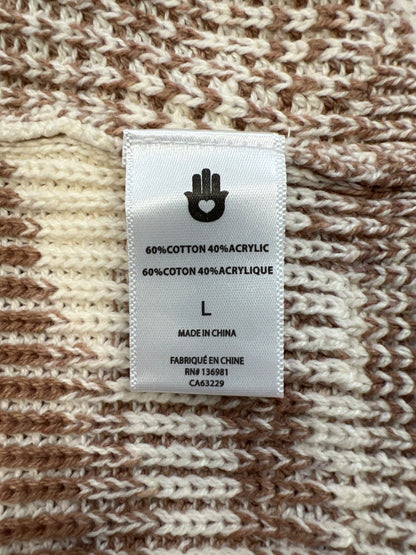 Spiritual Ganger Women’s Brown Knit Spacedye Sasha Cardigan Sweater - L