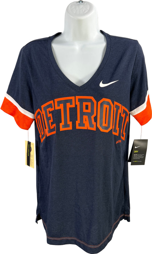 Nike Women’s Blue MLB Cooperstown Detroit Tigers Short Sleeve T-Shirt - L