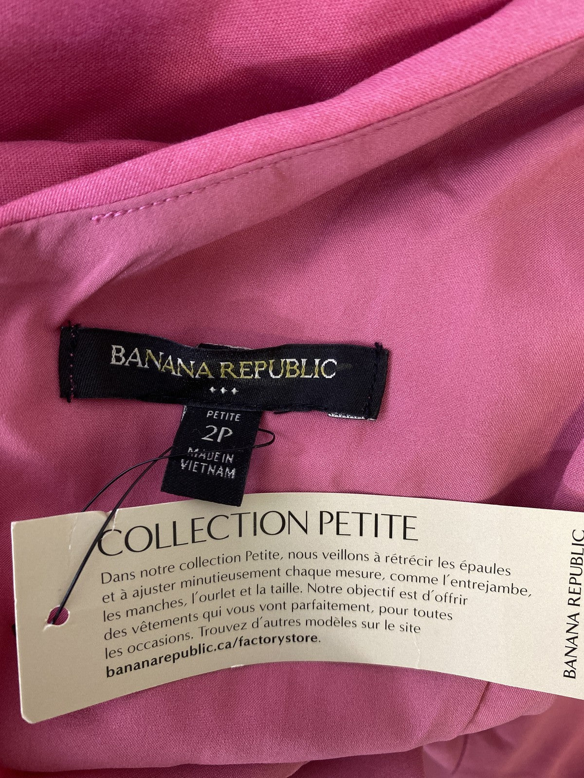 Banana Republic Women’s Pink Sleeveless Sheath Dress - Petite 2P