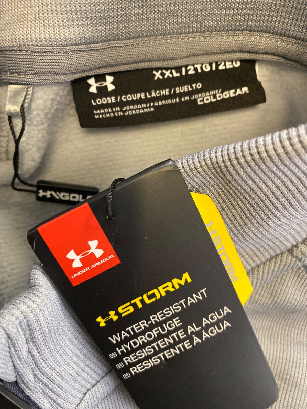 Under Armour Men’s Gray ColdGear 1/4 Zip Pullover Golf Sweatshirt - XXL