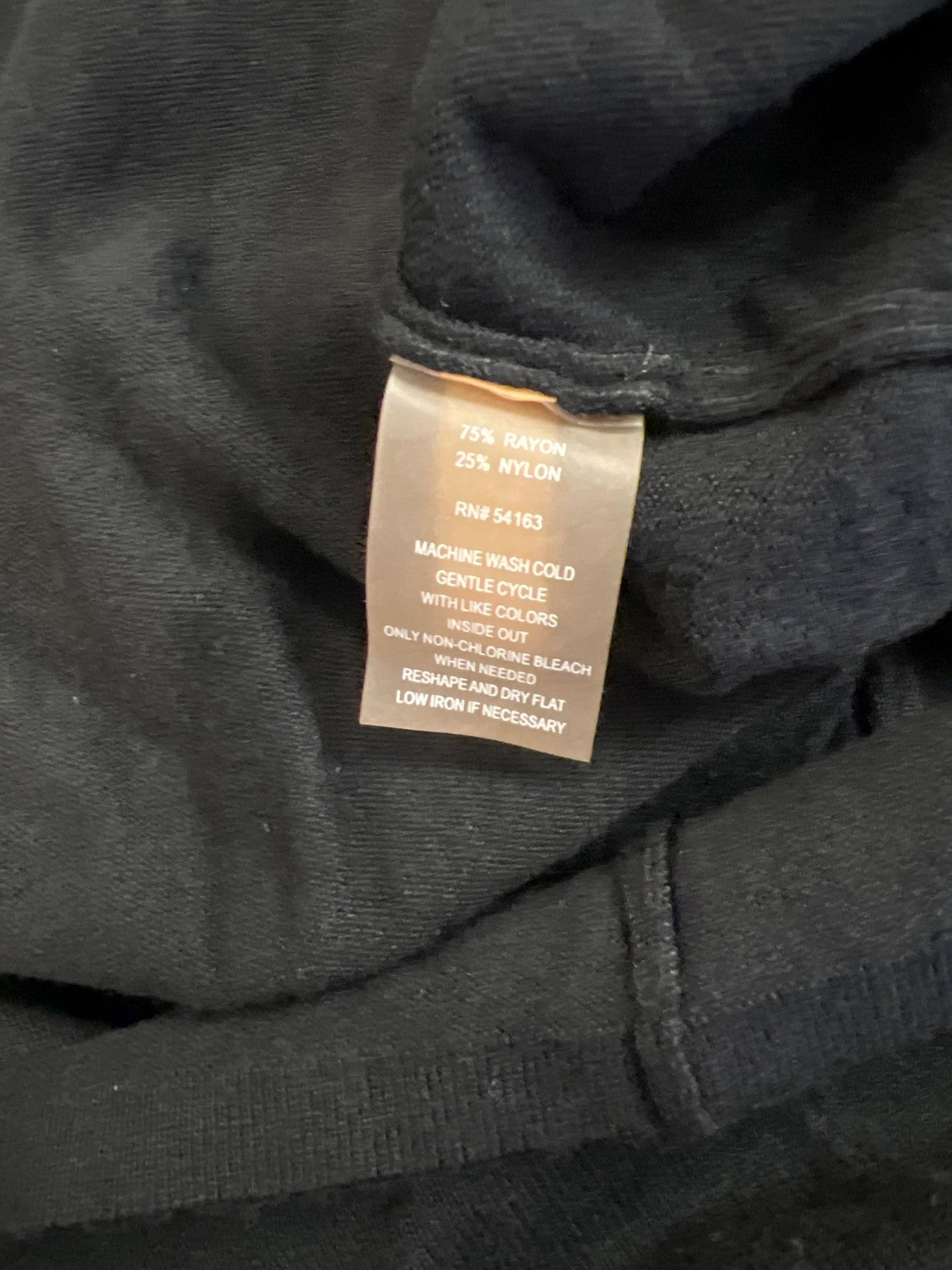 Calvin Klein Women’s Black 3/4 Zip Sleeve Criss Cross Front Sweater Dress - L