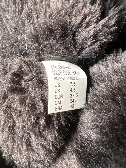 Skechers Women’s Black Shearling Shape Ups Boots - 7.5