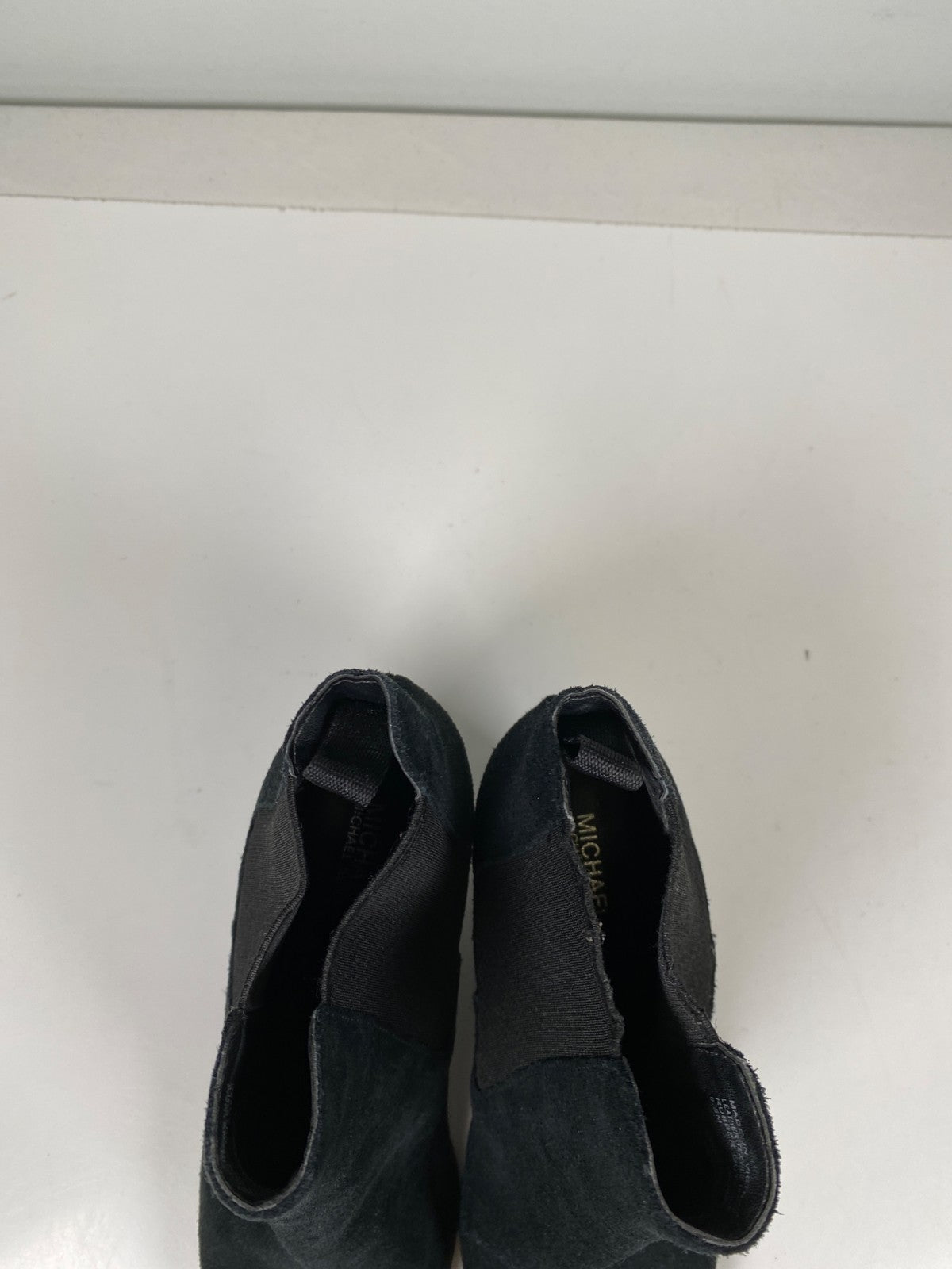 Michael Kors Women’s Black Suede Lottie Heeled Ankle Booties - 6.5