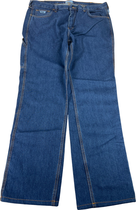 Tyndale Women’s Medium Wash Straight Leg Fire Resistant Jeans - 14