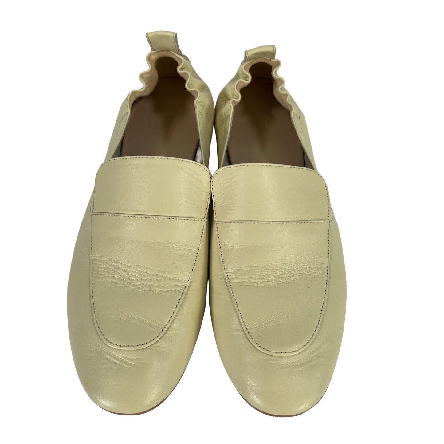 NEW Everlane Women's Pale Yellow Leather Italian Ballet Flats - 9.5
