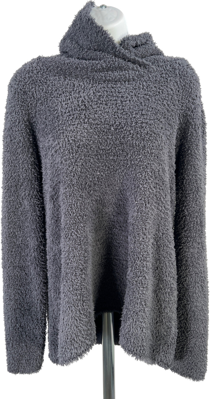 J.Jill Women’s Gray/Blue Soft Fuzzy Long Sleeve Sweater - S