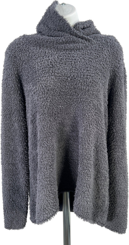 J.Jill Women’s Gray/Blue Soft Fuzzy Long Sleeve Sweater - S