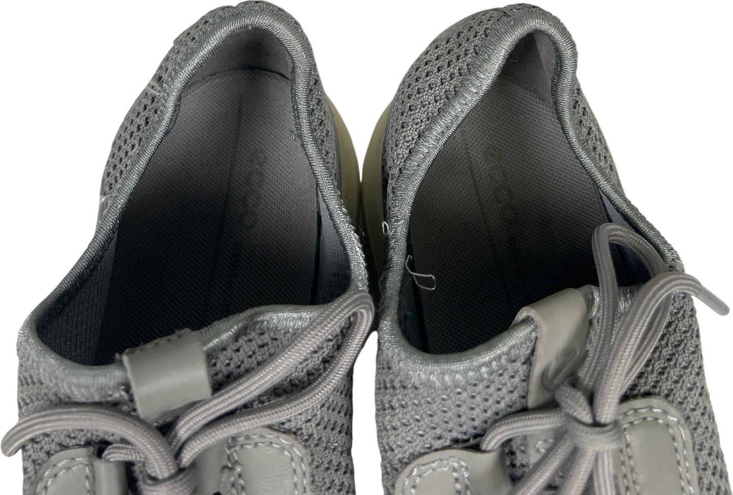 Ecco Women’s Gray Soft Lace Up Athletic Sneakers - 39/US 8