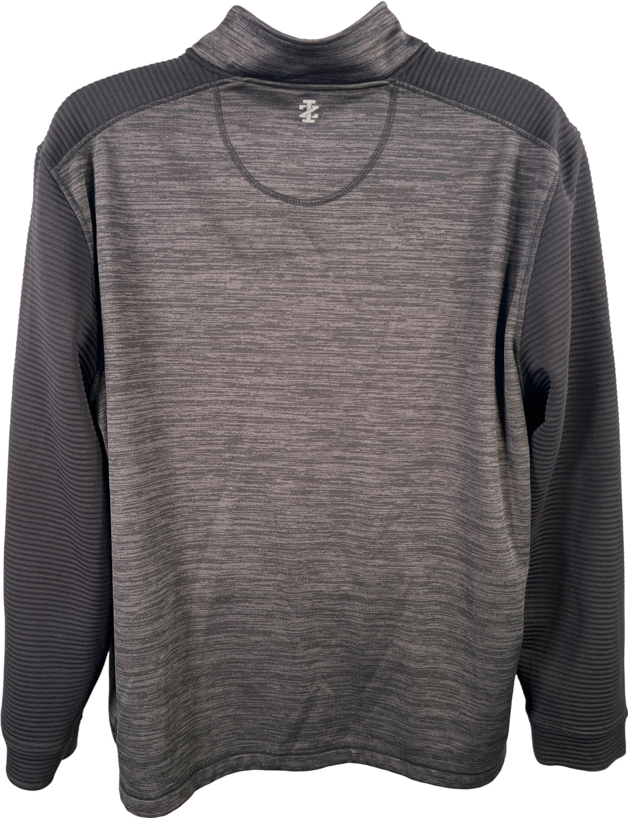 Izod Golf Men’s Black/Gray 1/4 Zip Stretch Long Sleeve Pullover Jacket - XXL