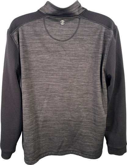 Izod Golf Men’s Black/Gray 1/4 Zip Stretch Long Sleeve Pullover Jacket - XXL
