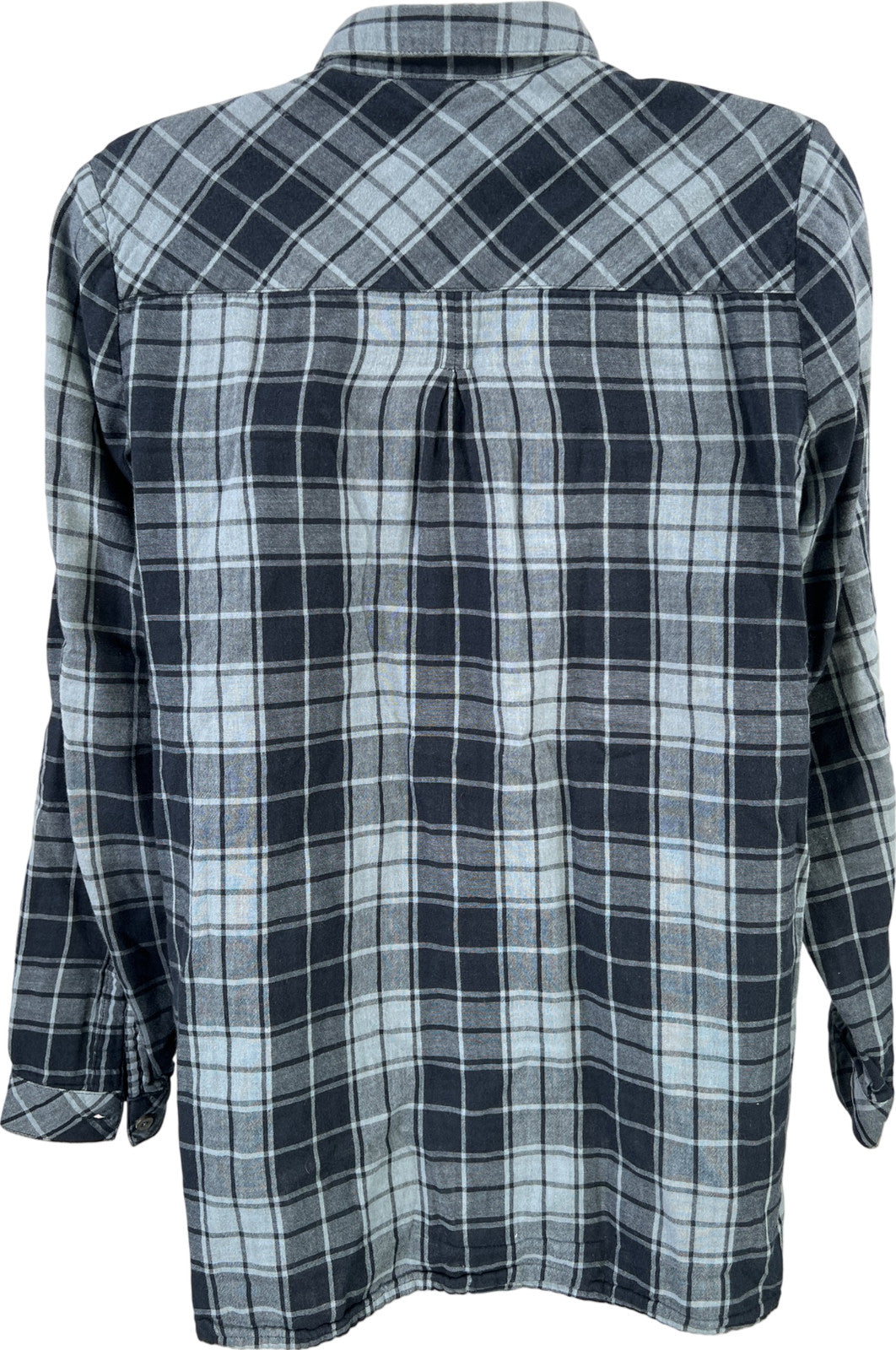 J.Jill Women’s Blue Plaid Long Sleeve Button Up Shirt - XS