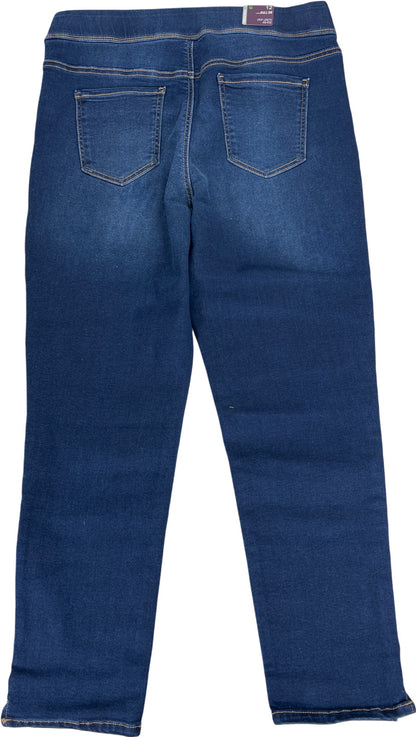 Gloria Vandebilt Women’s Dark Wash Madison Pull On Cropped Jeans - 12