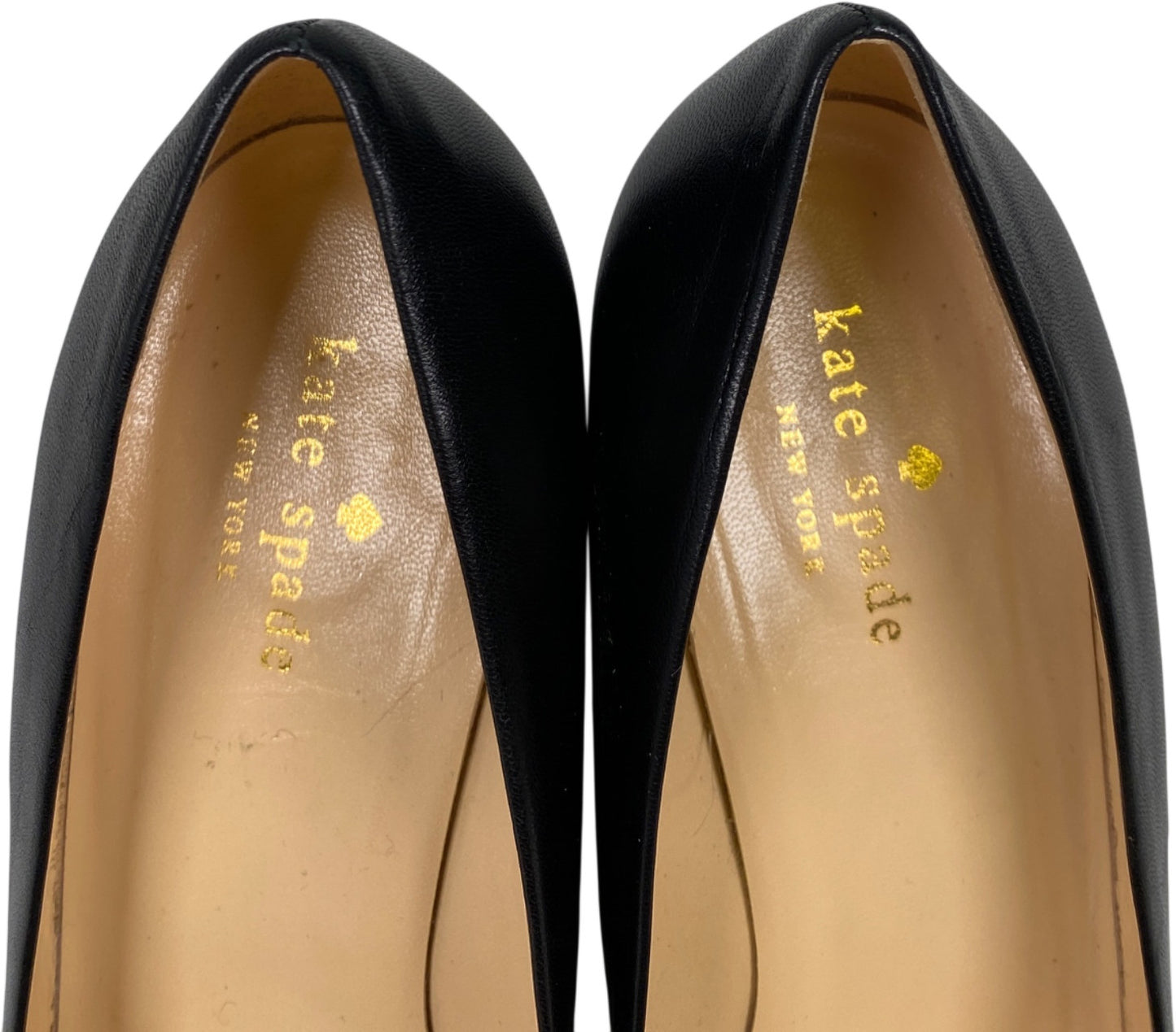 Kate Spade Women’s Black Leather Kandid Wedge Heels - 8