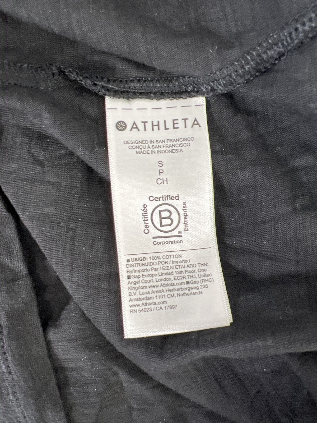 Athleta Women’s Black Sleeveless Scoop Neck Shirt - S