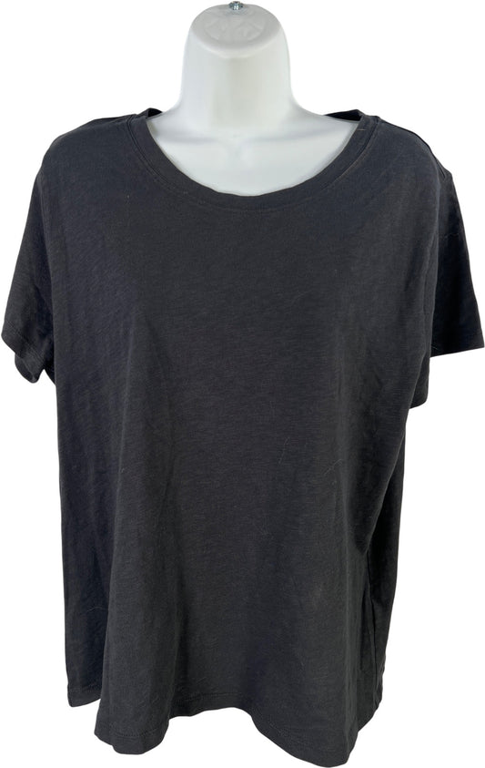 J.Crew Women’s Black Girlfriend Short Sleeve T-Shirt - XL