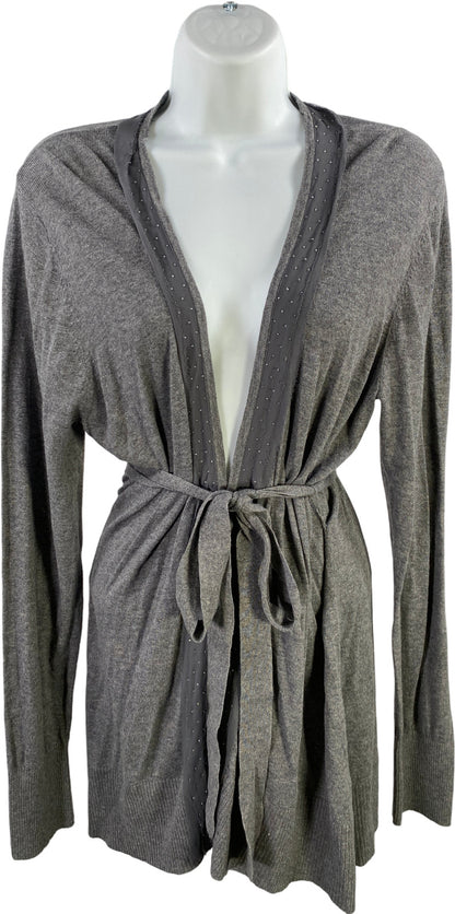 Lauren Conrad Women’s Gray Thin Knit Open Cardigan Sweater - XL