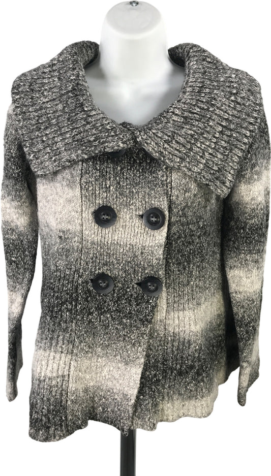 Telluride Clothing Women’s Gray Long Sleeve Button Up Sweater Jacket - M