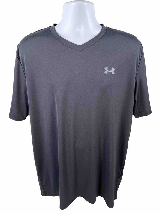 Under Armour Men's Black V-Neck HeatGear Short Sleeve Athletic Shirt - XL