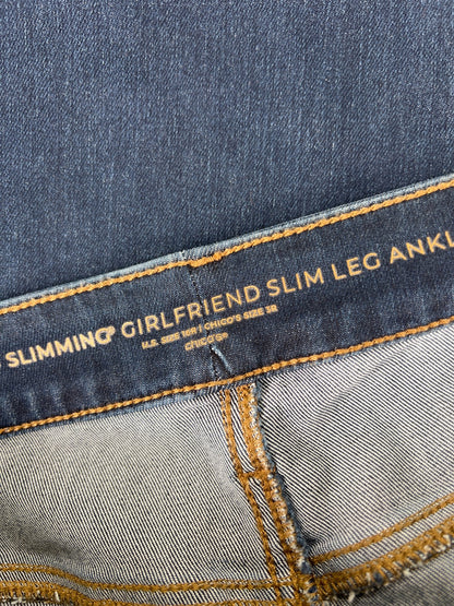 Chico’s Womens Medium Wash So Slimming Girlfriend Slim Leg Ankle Jeans - 3/US 16