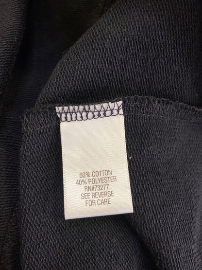 Croft and Barrow Women’s Black Roll Sleeve Full Zip Sweatshirt Jacket - Petite L