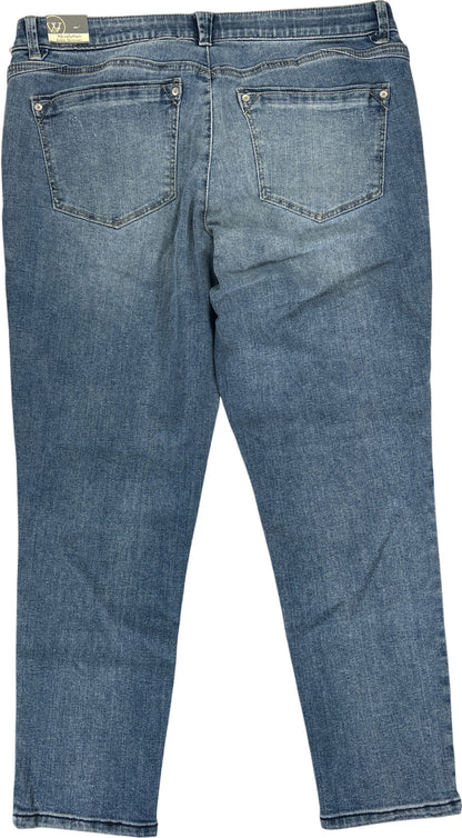 Wit and Wisdom Women’s Light Wash Ankle Skimmer Denim Jeans - 12 Petite