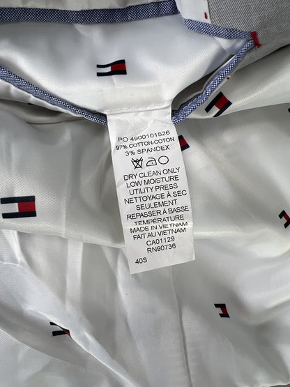 Tommy Hilfiger Men’s Gray 2 Button Long Sleeve Blazer Jacket - 40s