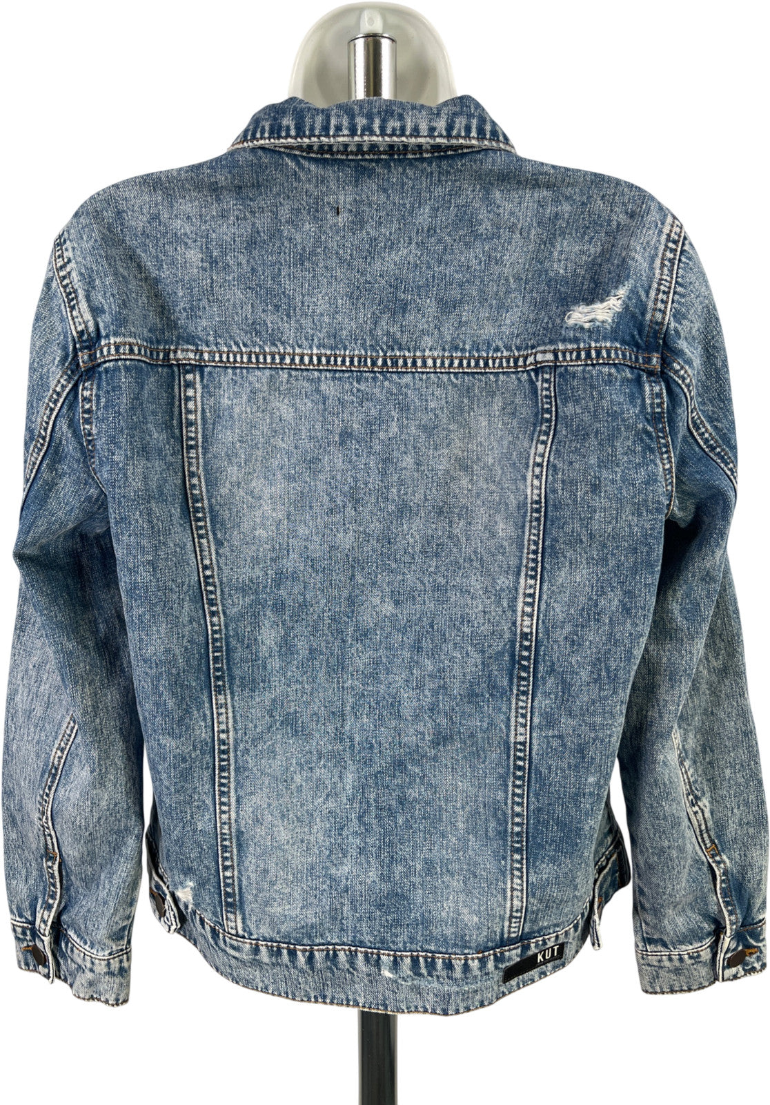 Kut From The Kloth Women’s Light Wash Distressed Jean Jacket - S