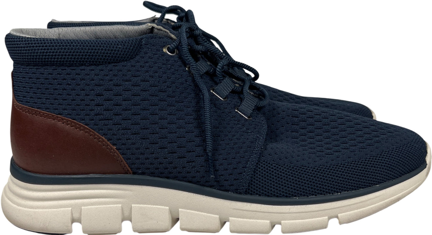 Johnston and Murphy Men’s Blue Amherst Lug Knit Chukka Boots - 10