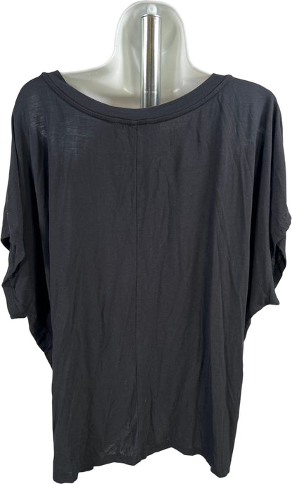 Liverpool Women’s Black Twist Front Short Sleeve T-Shirt - L