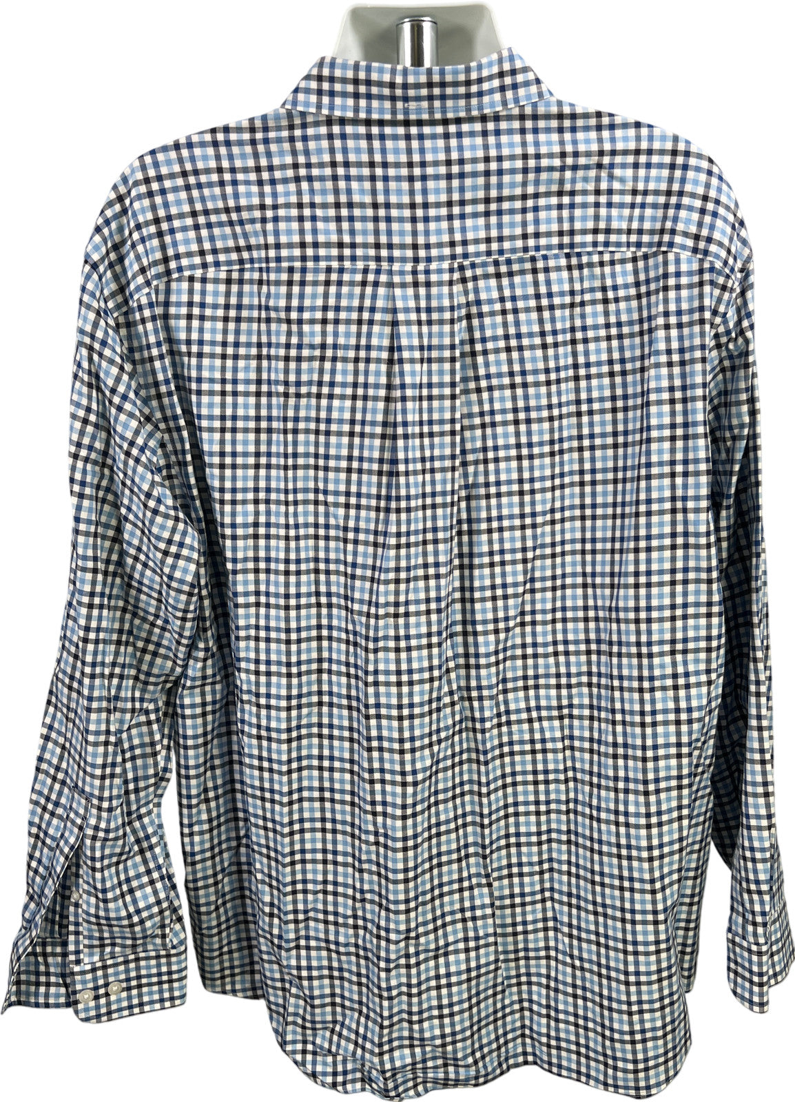 Duluth Trading Men’s Blue Plaid Long Sleeve Button Up Shirt -  2XL
