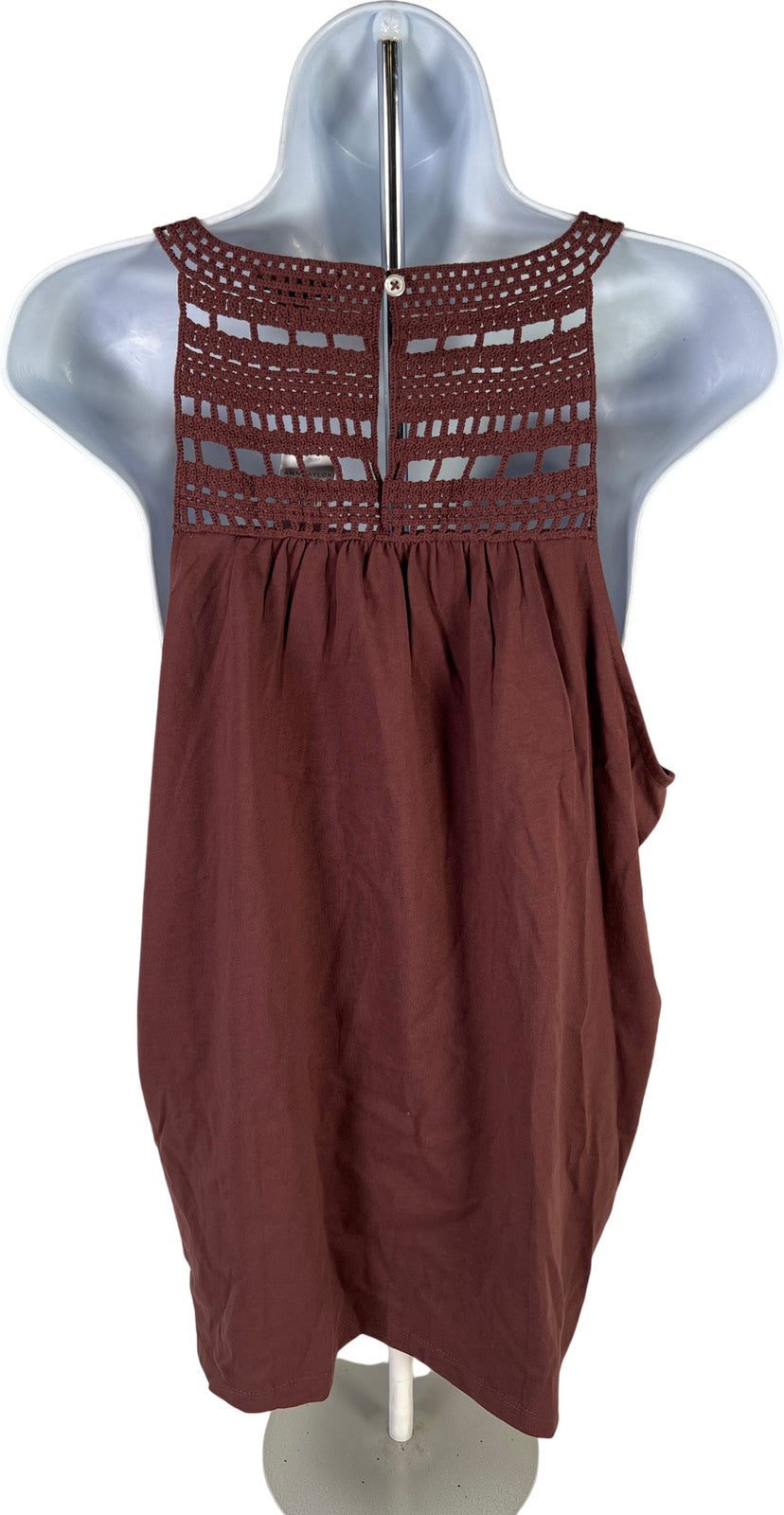 NEW Ann Taylor Women’s Brown Crochet Top Sleeveless Tank Top - L