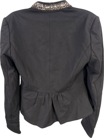 INC International Concepts Women’s Back Beaded Neck Button Up Jacket - M