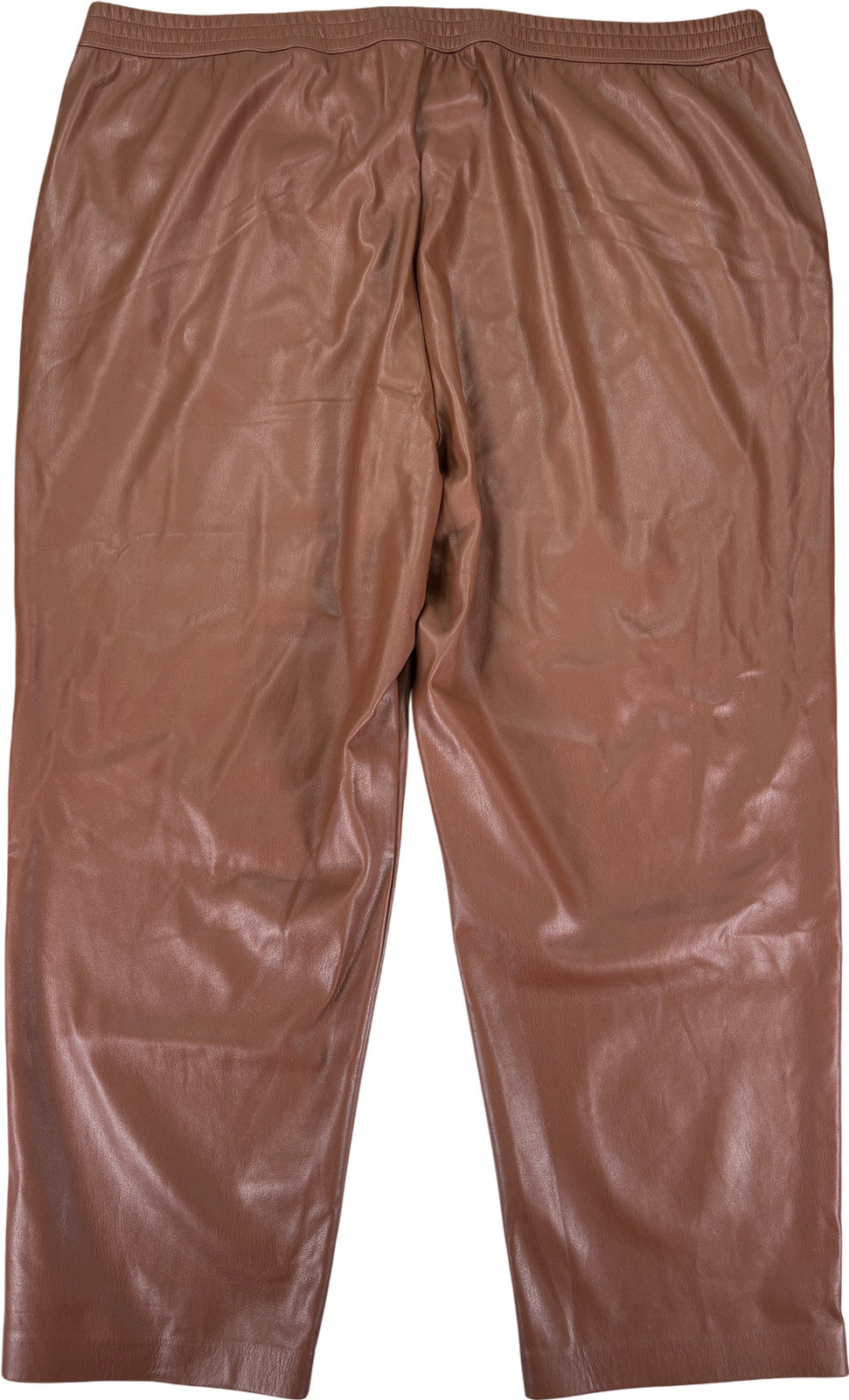 Banana Republic Women’s Brown Faux Leather Straight Leg Pants - XXL