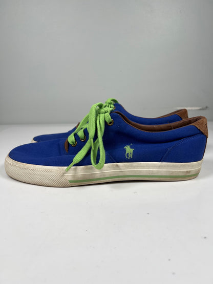 Polo Ralph Lauren Men’s Blue Canvas Vaughn Low Top Sneakers - 10.5D