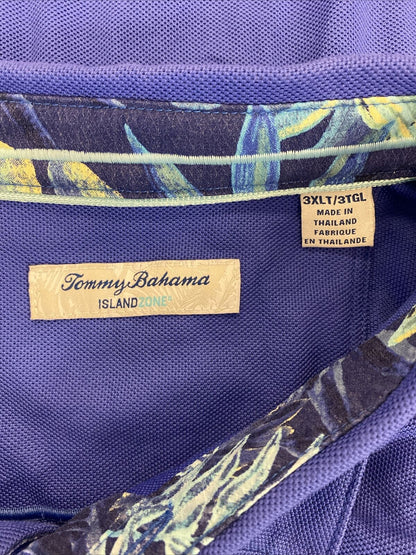 Tommy Bahama Men's Blue Island Zone Supima Cotton Polo Shirt - Tall 3XLT