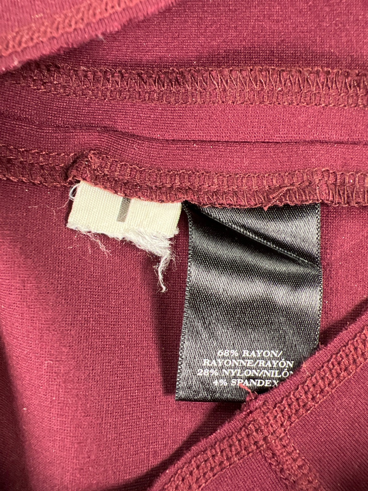 Ann Taylor Women’s Burgundy Stretch Straight Pencil Skirt - 8