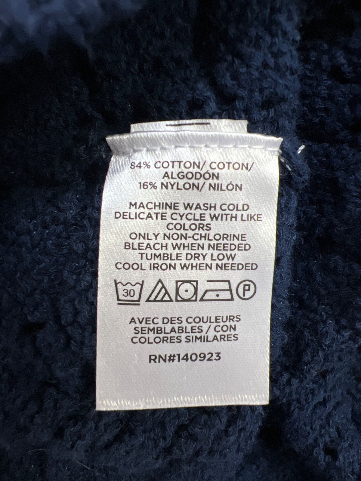 LOFT Women’s Blue Open Knit Long Sleeve Button Up Cardigan Sweater - L