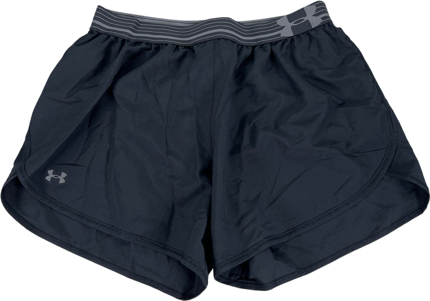 Under Armour Women’s Black Loose Fit HeatGear Lined Athletic Shorts - S