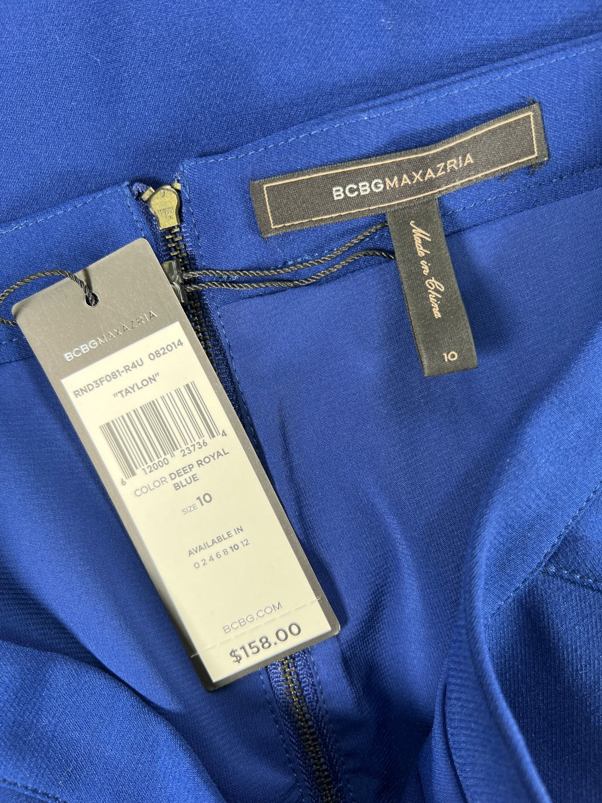 BCBGMaxazria Women’s Deep Royal Blue Taylon Straight Pencil Skirt - 10