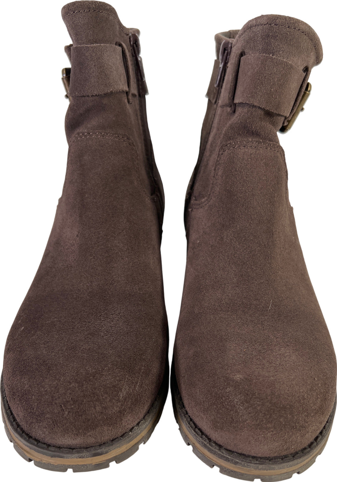 Clarks Collection Women’s Gray Suede Marana Amber Ankle Boots - 7