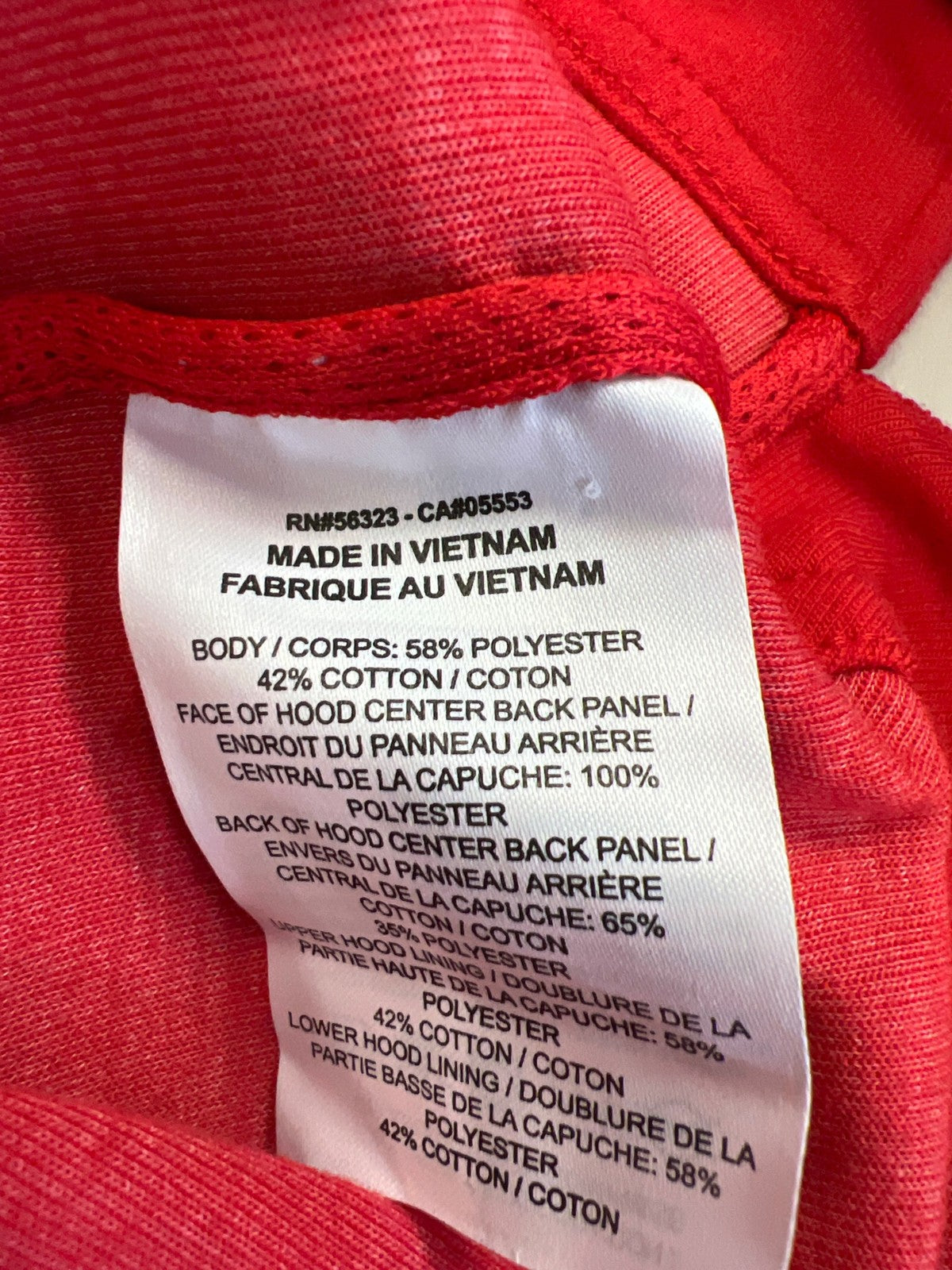 Nike Men’s Red Showtime Dri-Fit Full Zip Hooded Sweatshirt - M