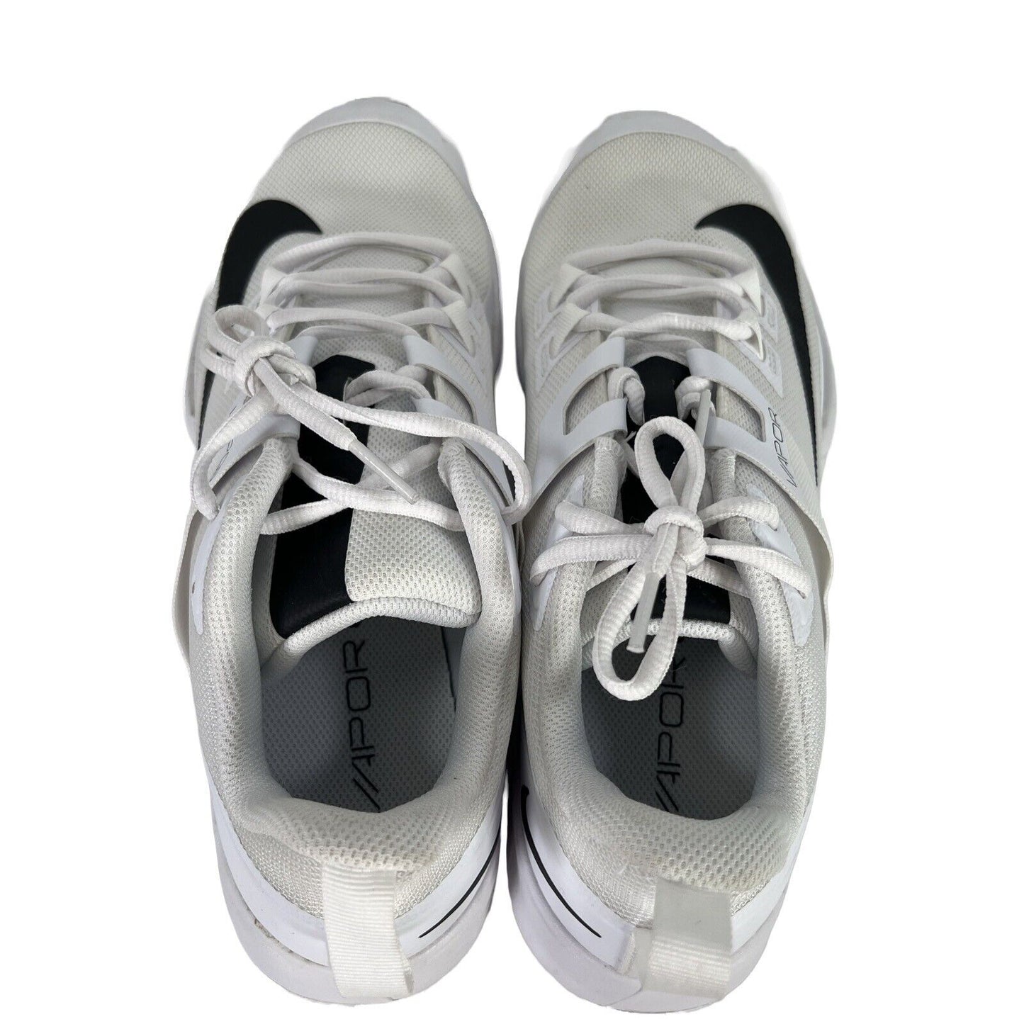 Nike Men's White Vapor Lite HC Lace Up Athletic Sneakers - 10