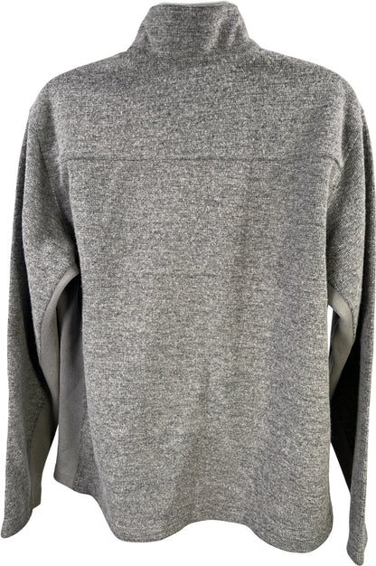 Merrell Men’s Gray Wool Blend Aeroblock 1/4 Zip Pullover Jacket - XXL