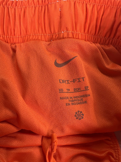 Nike Women’s Orange Lined Dri-Fit Athletic Running Shorts - XS