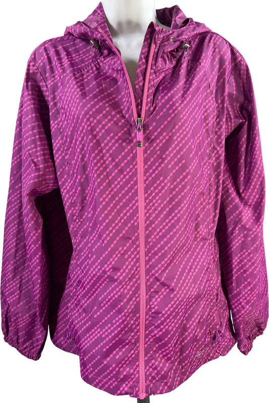 Eddie Bauer Women’s Purple Long Sleeve Mesh Lined Windbreaker Jacket - XL